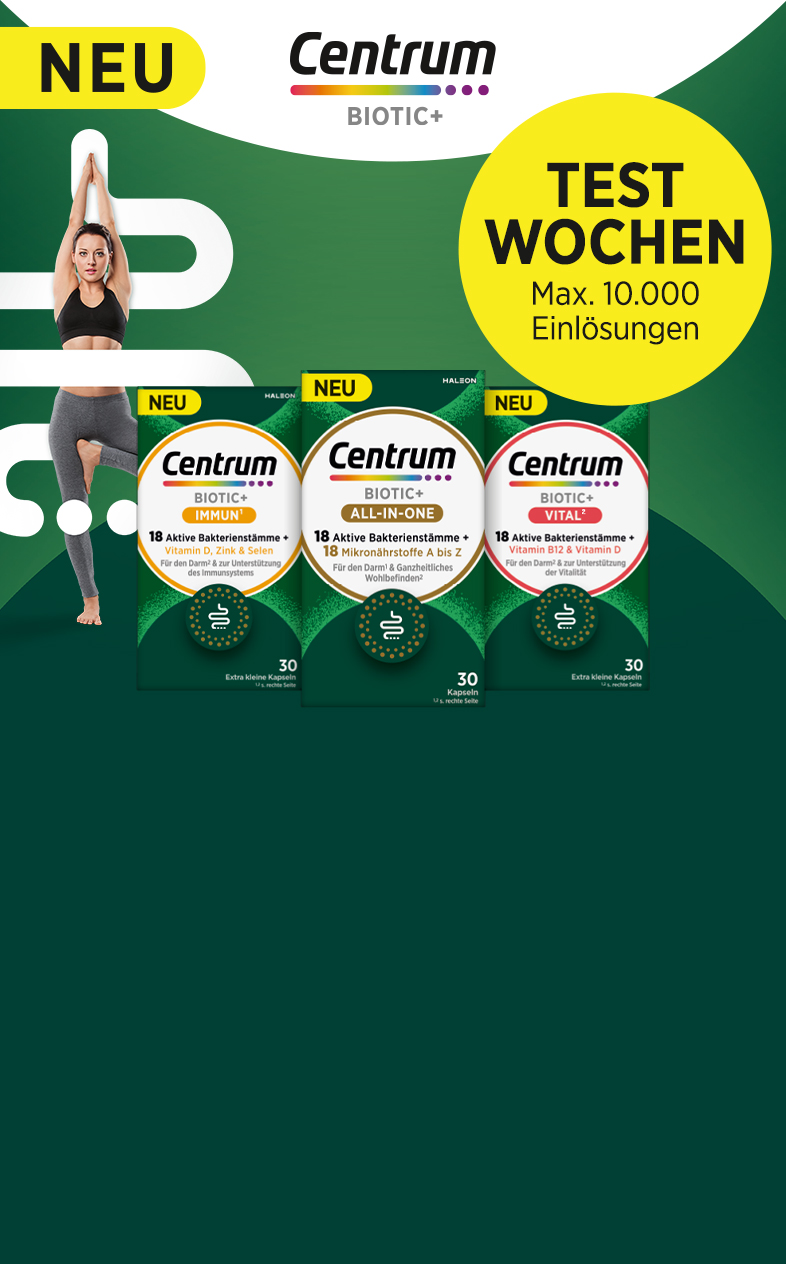 Aktionsheader mit zwei Produkten von Sensodyne MultiCare & ein Störer mit der Innenschrift „1 + 1 Gratis!“