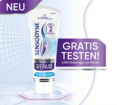 Bild der Clinical Repair Aktion von Sensodyne