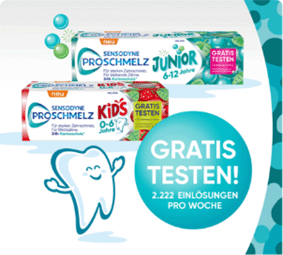 Bild der Proschmelz Kids Aktion von Sensodyne